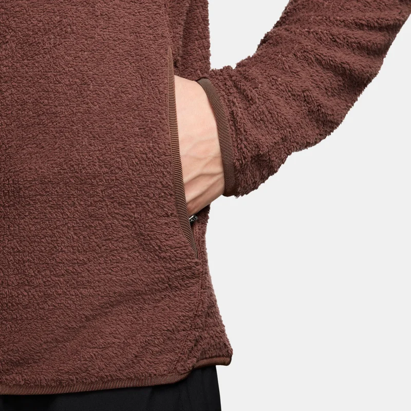 Nike Brown Men's Trail Dri-FIT Fleece Running Jacket for Men | Best Price UAE